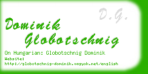 dominik globotschnig business card